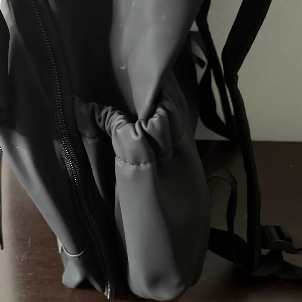 Stylish Black Baby Bag with Silver Accents